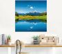 Artland Print op glas Landschap in de Alpen in verschillende maten - Thumbnail 3
