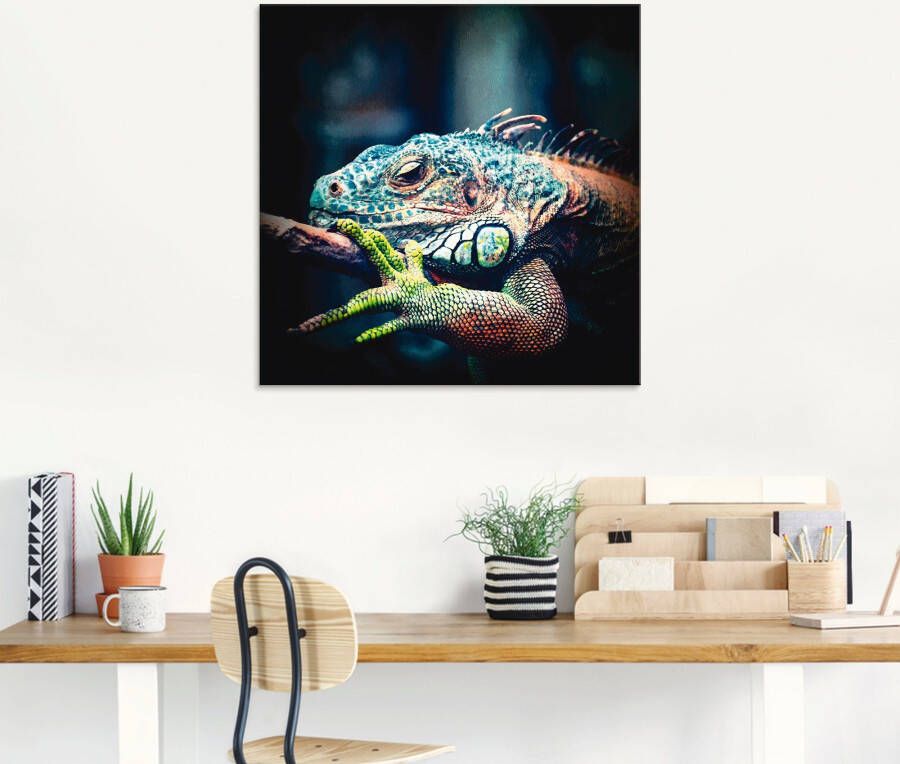 Artland Print op glas Leguaan in verschillende maten