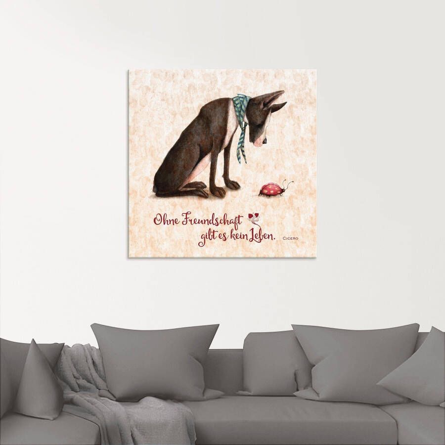 Artland Print op glas Levenswijsheid vriendschap