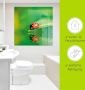 Artland Print op glas Lieveheersbeestje op een blad - Thumbnail 4