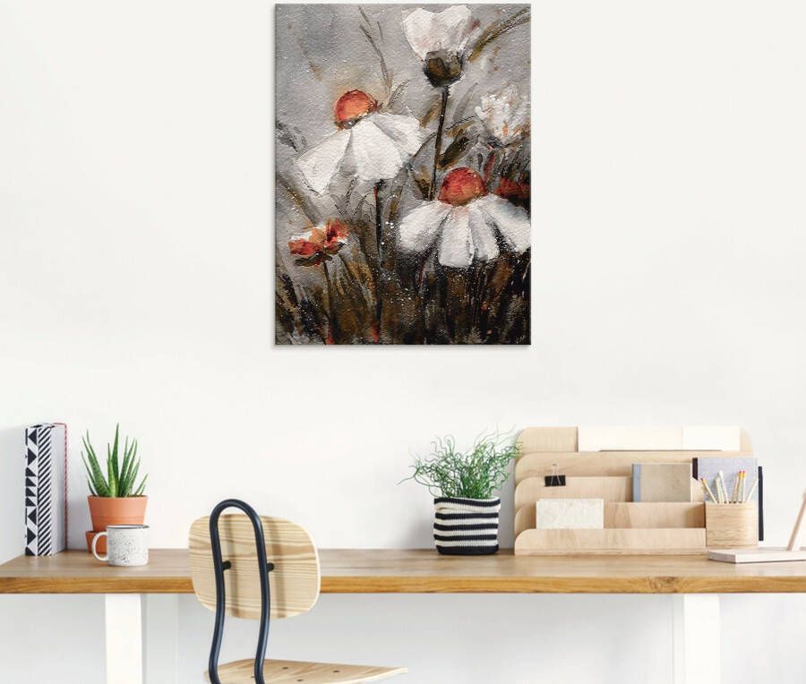 Artland Print op glas Margrieten I in verschillende maten