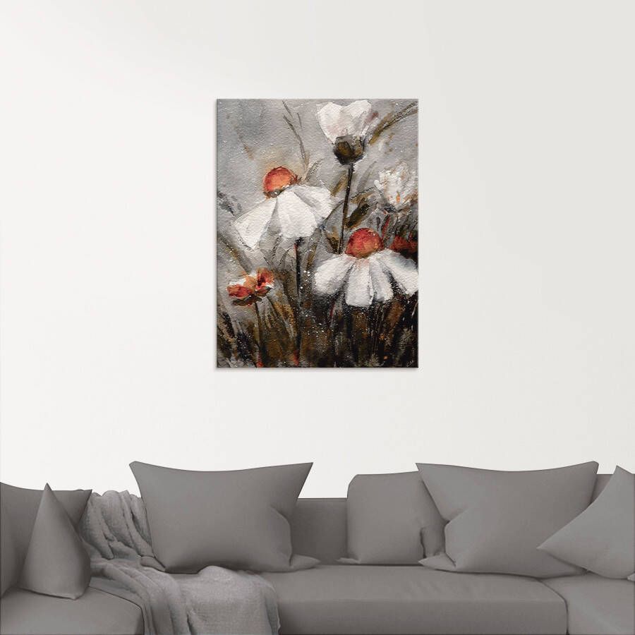 Artland Print op glas Margrieten I in verschillende maten