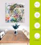 Artland Print op glas Modern portret in verschillende maten - Thumbnail 6