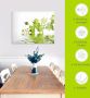 Artland Print op glas Mooie orchidee met groene achtergrond - Thumbnail 4