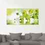 Artland Print op glas Mooie orchidee met groene achtergrond - Thumbnail 2