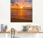 Artland Print op glas Mooie tropische zonsondergang aan het strand - Thumbnail 2