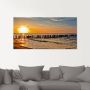 Artland Print op glas Mooie zonsondergang aan het strand - Thumbnail 2