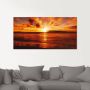 Artland Print op glas Mooie zonsondergang strand - Thumbnail 2