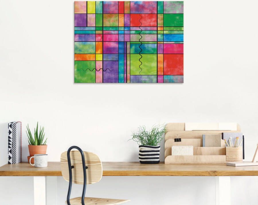 Artland Print op glas Multicolour Abstract in verschillende maten