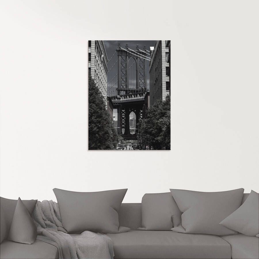 Artland Print op glas New York Manhattan Bridge - Foto 3