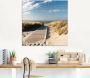 Artland Print op glas Noordzeestrand op Langeoog pier - Thumbnail 2