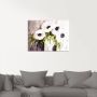 Artland Print op glas Paars papaver In vaas in verschillende maten - Thumbnail 2