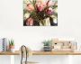 Artland Print op glas Paars Tulpen in vaas in verschillende maten - Thumbnail 2