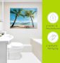 Artland Print op glas Palmenstrand Caribic met hangmat - Thumbnail 5