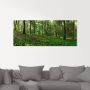 Artland Print op glas Panorama van een groen zomerbos - Thumbnail 3