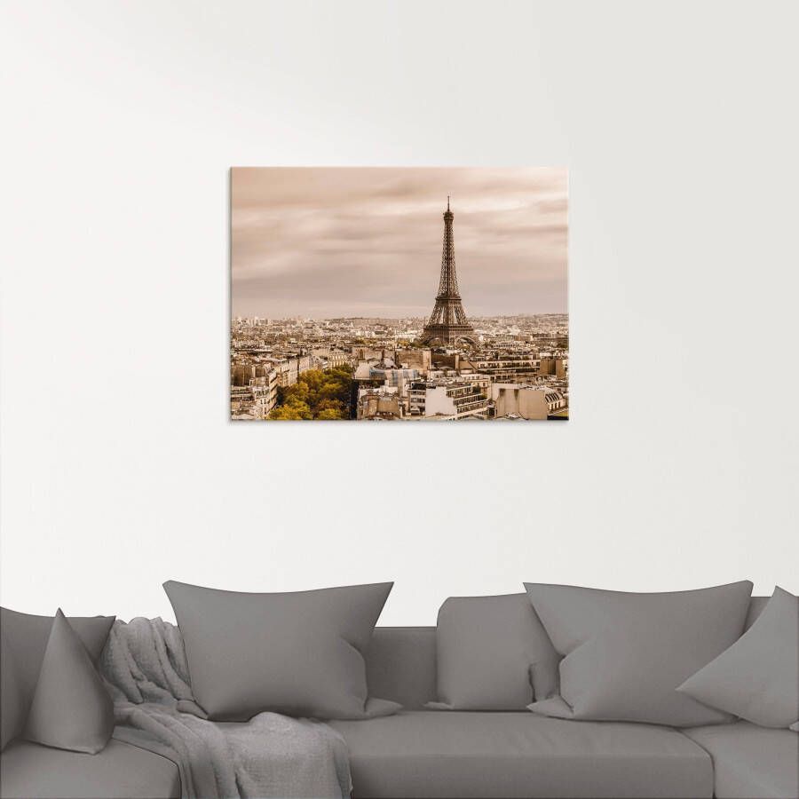 Artland Print op glas Parijs Eiffeltoren I in verschillende maten