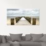 Artland Print op glas Pier in Watt in verschillende maten - Thumbnail 3
