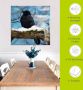 Artland Print op glas Raaf in de winter in verschillende maten - Thumbnail 6