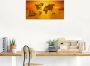 Artland Print op glas Reis om de wereld in verschillende maten - Thumbnail 2