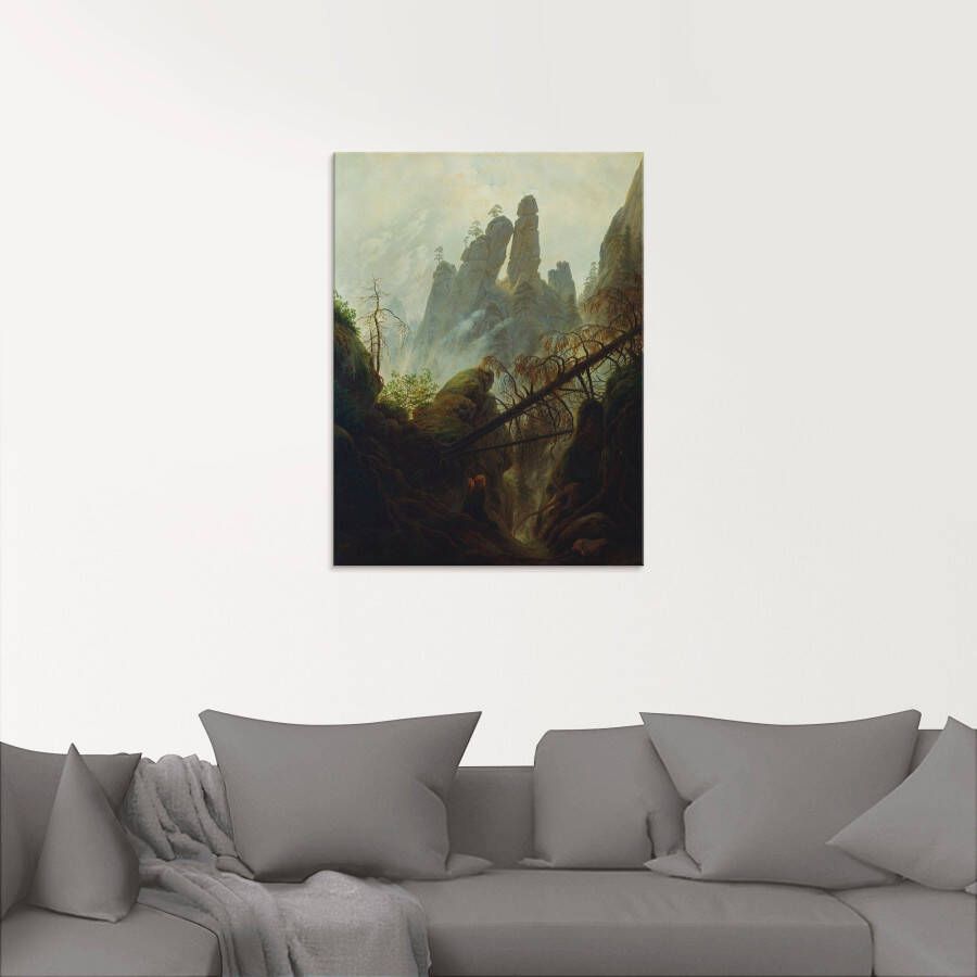 Artland Print op glas Rotskloof 1822 23 in verschillende maten