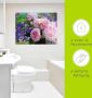 Artland Print op glas Rozen en blauwklokjes in verschillende maten - Thumbnail 4