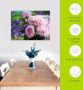 Artland Print op glas Rozen en blauwklokjes in verschillende maten - Thumbnail 5