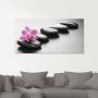 Artland Print op glas Spa-concept met zen stenen en orchidee - Thumbnail 3