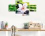 Artland Print op glas Spa stenen bamboe takjes orchidee - Thumbnail 2