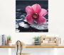 Artland Print op glas Stilleven met kiezel en een orchidee - Thumbnail 3