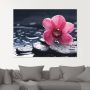 Artland Print op glas Stilleven met kiezel en een orchidee - Thumbnail 2