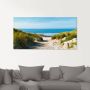 Artland Print op glas Strand met duinen en weg naar het water - Thumbnail 2