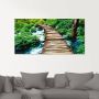 Artland Print op glas Houten brug in verschillende maten - Thumbnail 3