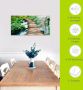 Artland Print op glas Houten brug in verschillende maten - Thumbnail 4