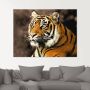 Artland Print op glas Tiger_sepia in verschillende maten - Thumbnail 2