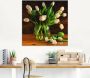 Artland Print op glas Tulpen in glazen vaas in verschillende maten - Thumbnail 3