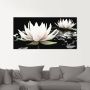 Artland Print op glas Twee lotusbloemen op het water - Thumbnail 2