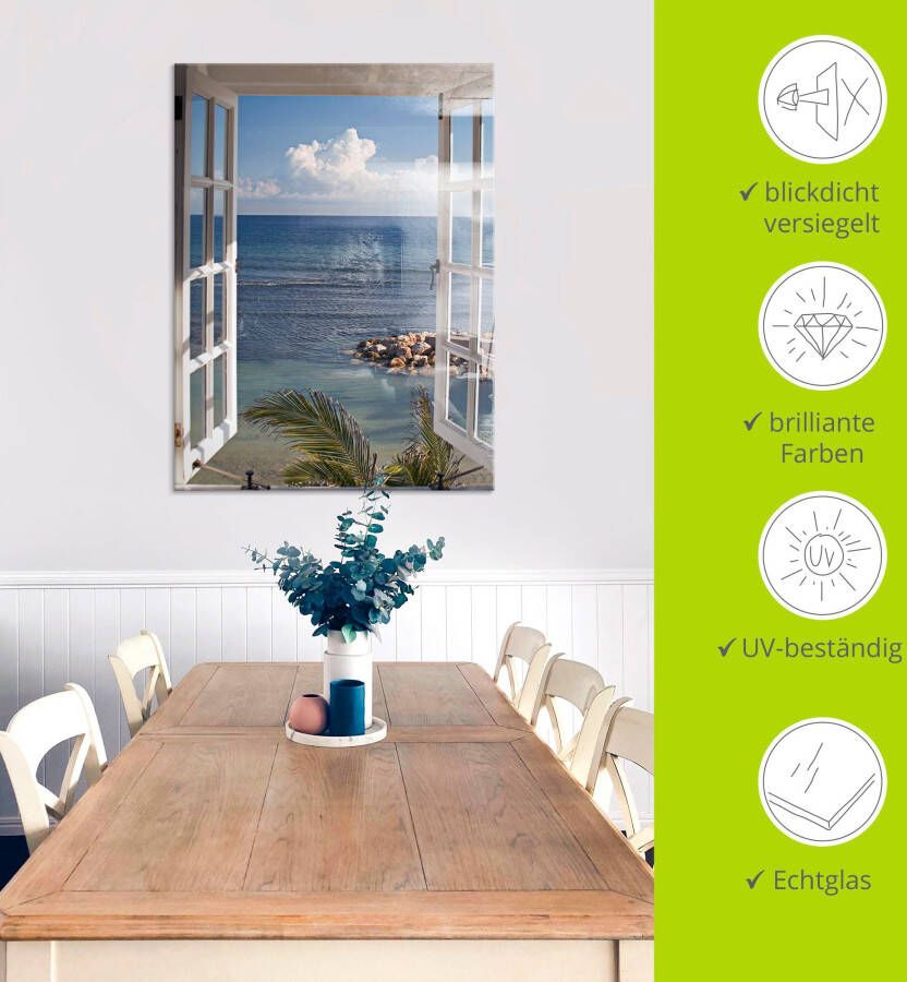 Artland Print op glas Uitzicht op het paradijs