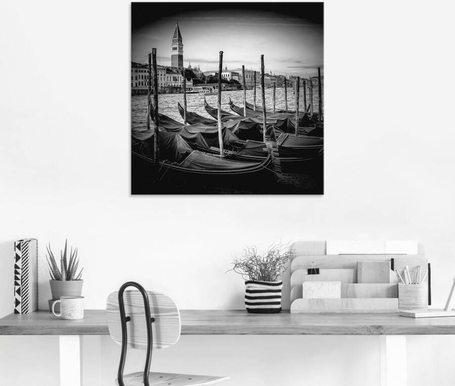 Artland Print op glas Venetië Canal Grande & Markustoren
