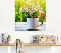 Artland Print op glas Lentetuin met echte kamille - Thumbnail 3