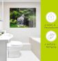 Artland Print op glas Waterval in het groen in verschillende maten - Thumbnail 5