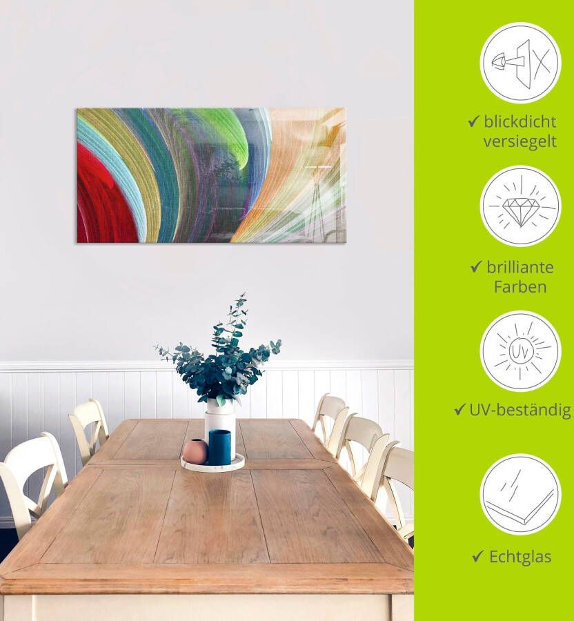 Artland Print op glas Windgolven III in verschillende maten
