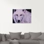 Artland Print op glas Witte wolf in verschillende maten - Thumbnail 2