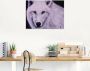 Artland Print op glas Witte wolf in verschillende maten - Thumbnail 3