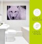 Artland Print op glas Witte wolf in verschillende maten - Thumbnail 6