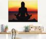 Artland Print op glas Yoga bij zonsondergang - Thumbnail 3