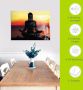 Artland Print op glas Yoga bij zonsondergang - Thumbnail 4