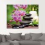 Artland Print op glas Zen basaltstenen en bamboe op hout - Thumbnail 2