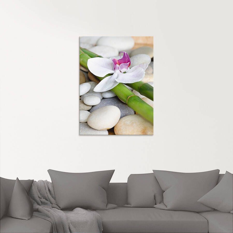 Artland Print op glas Zen orchidee in verschillende maten
