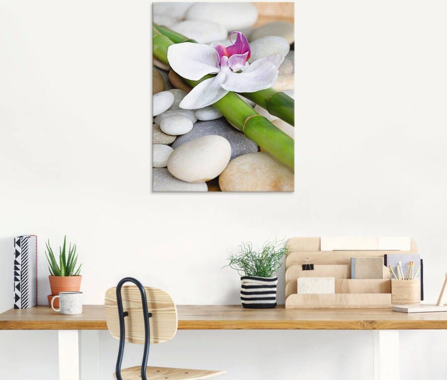 Artland Print op glas Zen orchidee in verschillende maten