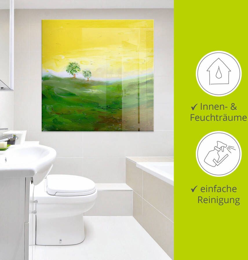Artland Print op glas Zonnige dag in verschillende maten